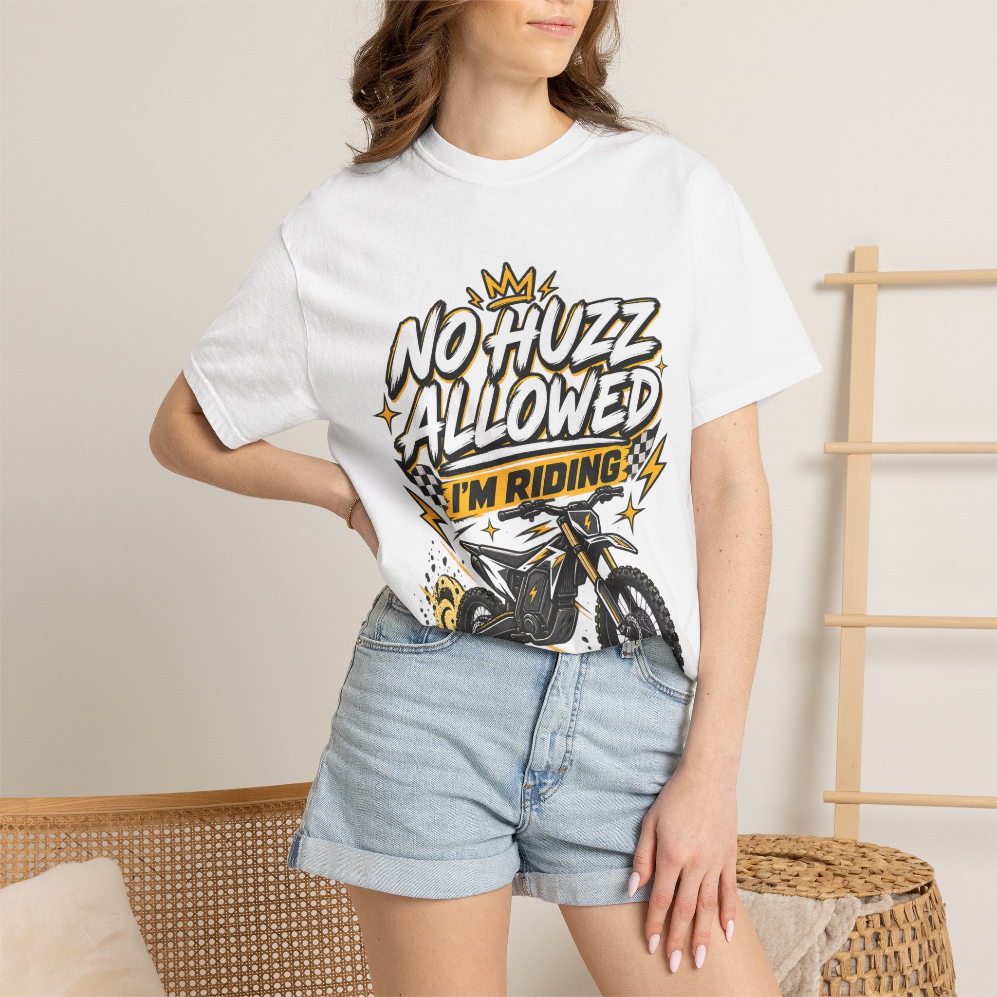 No Huzz Allowed I’m Riding Dirt Bike T-Shirt — Motocross Graphic Tee for Riders & Fans