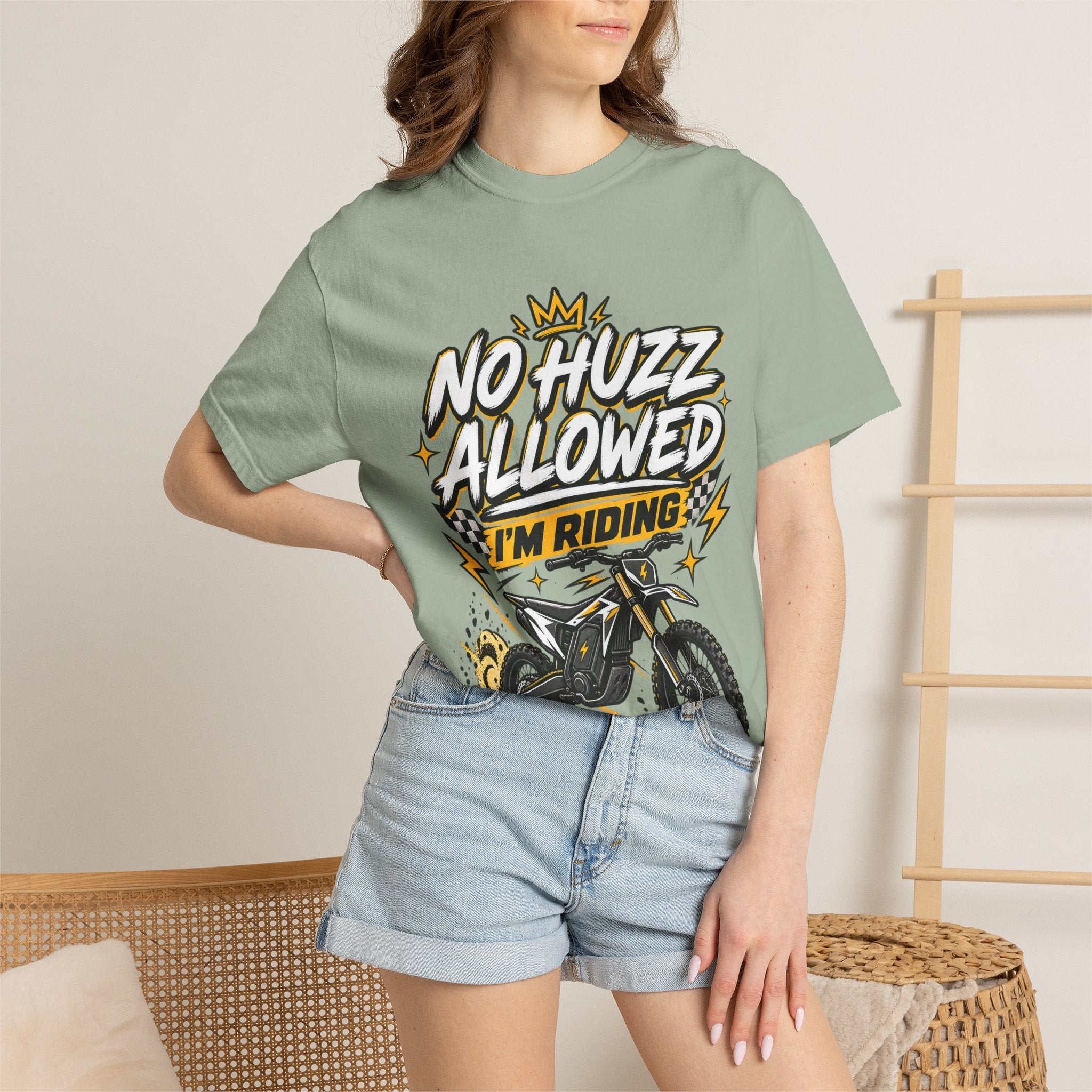 No Huzz Allowed I’m Riding Dirt Bike T-Shirt — Motocross Graphic Tee for Riders & Fans