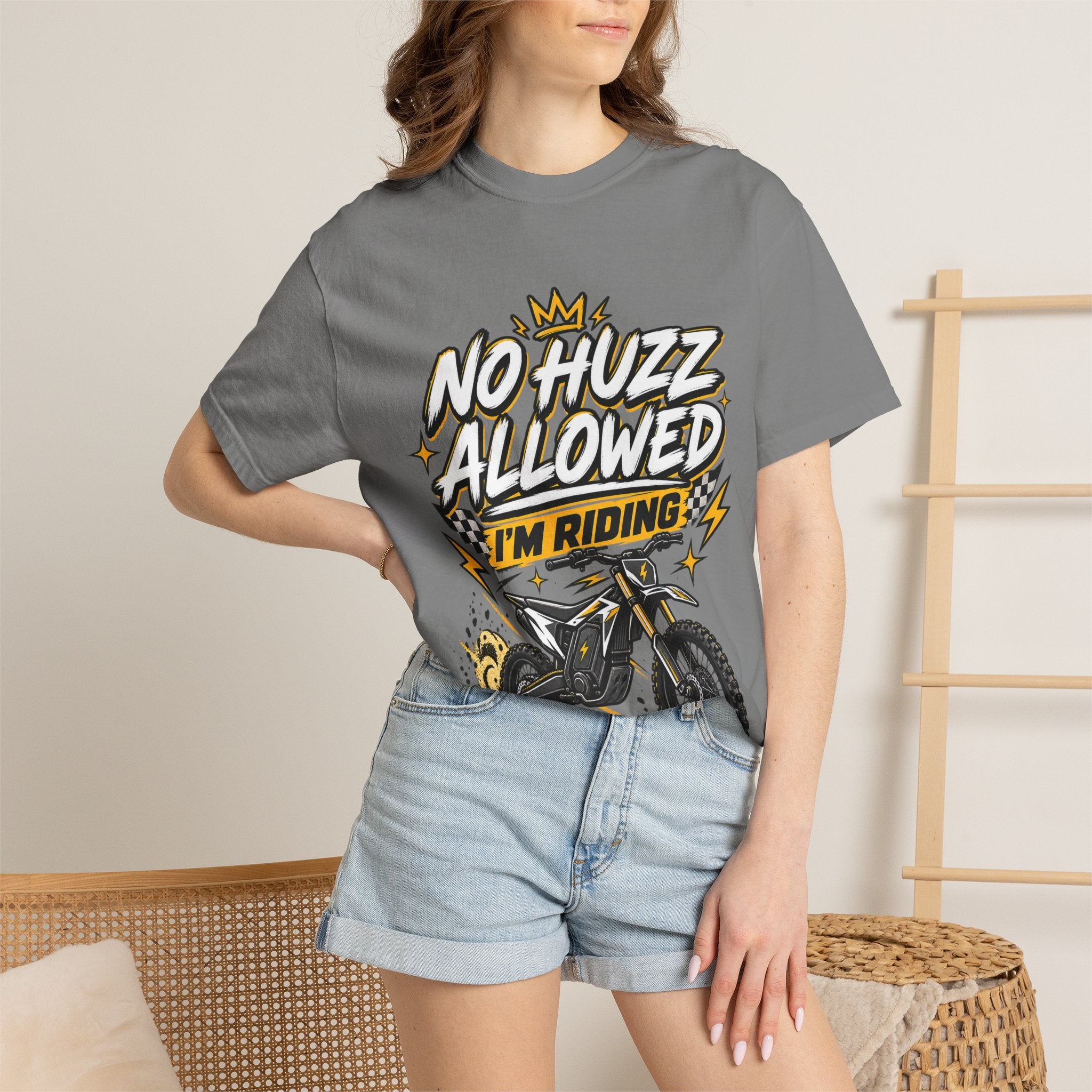 No Huzz Allowed I’m Riding Dirt Bike T-Shirt — Motocross Graphic Tee for Riders & Fans